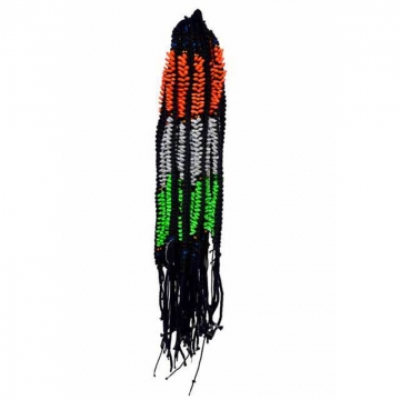 3 line plastic cowrie mala r..
